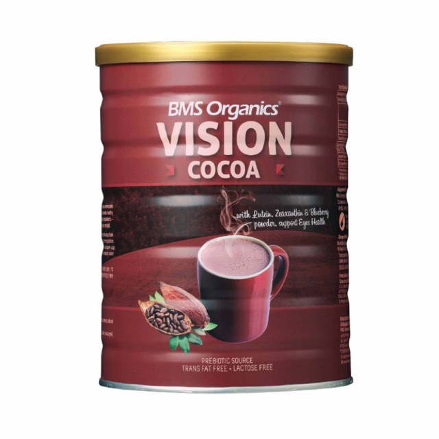 BMS Organic Vision Cocoa Powder Tin/ Sachets 700g / 40g*10 | Shopee ...