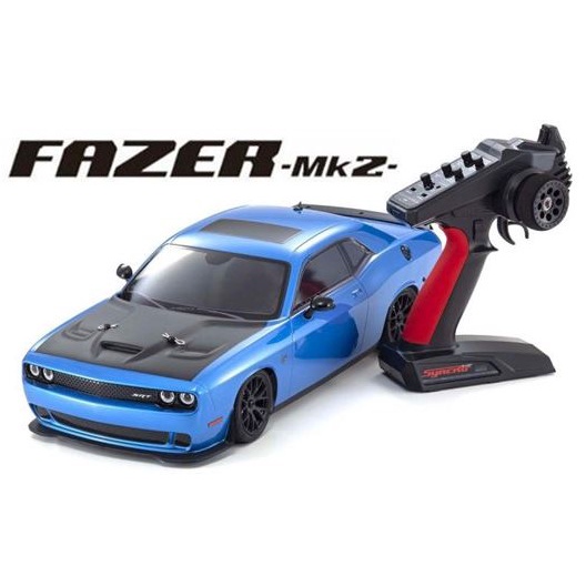 Kyosho 34415t2 110 Scale Fazer Mk2 Fz02l 2015 Dodge Challenger Srt Hellcat B5 Blue Radio 4891