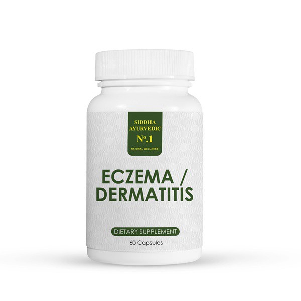 Siddha Ayurvedic No.1 Eczema / Dermatitis (60 Capsules) Natural
