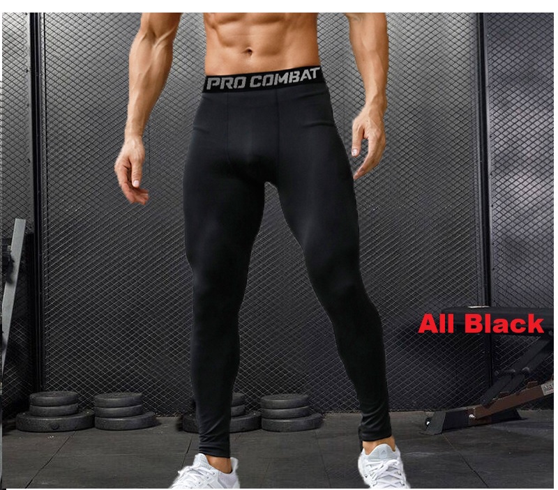 🔥Men's Compression PRO COMBAT High Quality Tights Pants Gym