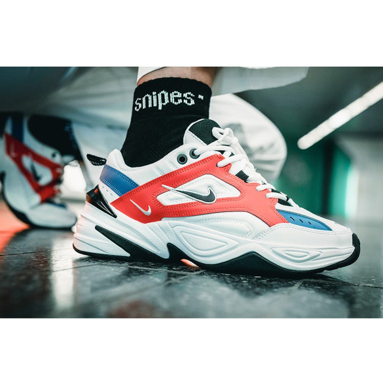 Nike M2k Tekno white black orange Shopee Malaysia