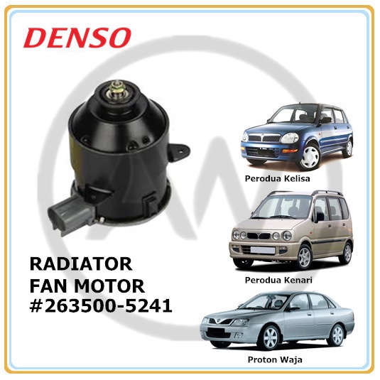 DENSO Proton Waja Perodua Kelisa Kenari Radiator Cooling Fan Motor ...