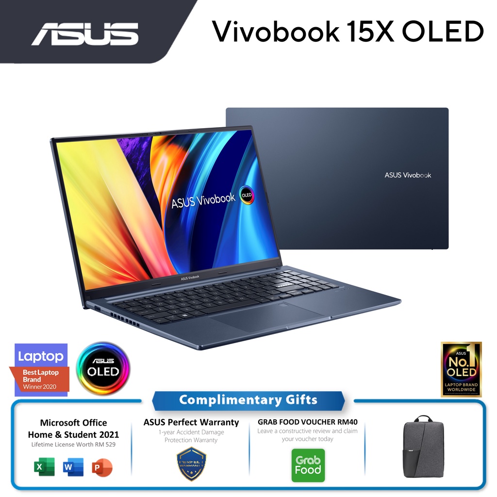 ASUS VIVOBOOK 15X OLED (M1503QA) R5-5600H/ R7-5800H/ 8GB RAM/ 512GB SSD ...