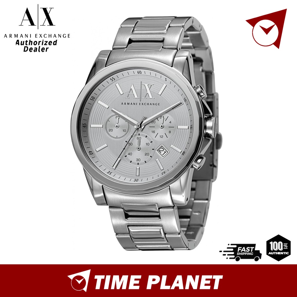 Armani Exchange Men s Outerbanks Chronograph Steel Watch AX2058 Shopee Malaysia