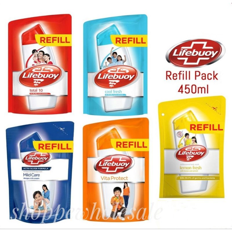 Lifebuoy Body wash Refill Pack 450ml Shopee Malaysia