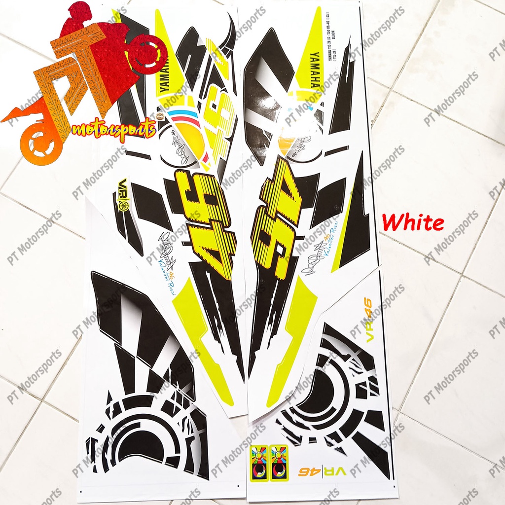 Yamaha LC 135 V1 LC V2 -V7 Y15 46 Y15ZR 150 Body Cover Sticker VR 46 ...