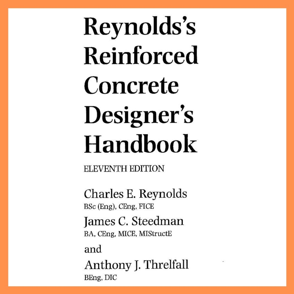 reinforced concrete designers handbook by reynolds steedman #11th ...