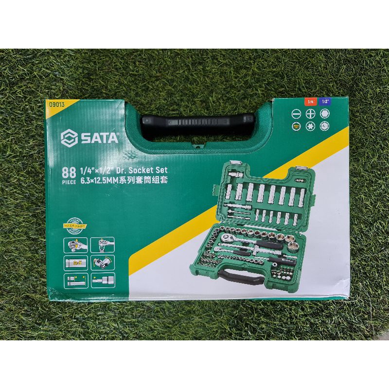sata 09013 88pcs socket set 1/4" and 1/2" | Shopee Malaysia