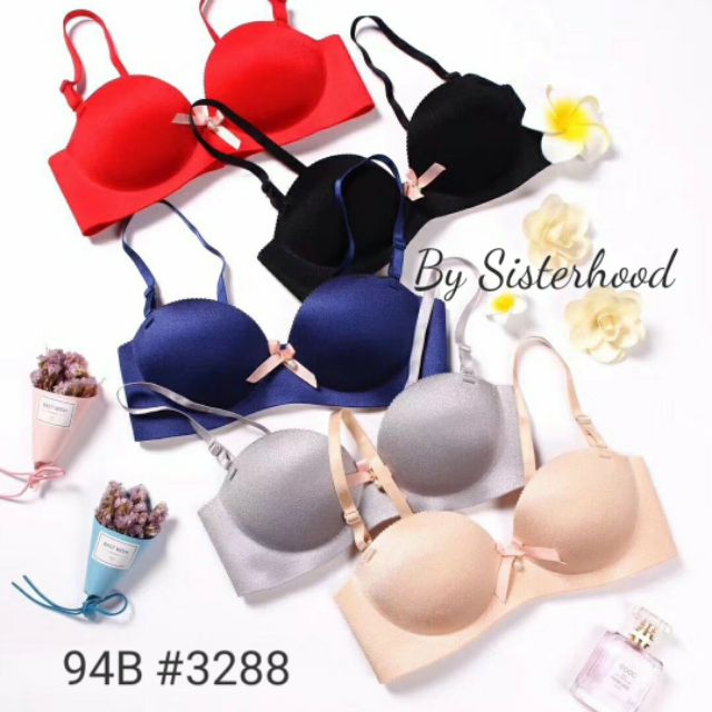 3 in 1 price ]94B #3288 women Comfortable non-wired bra A&B cup