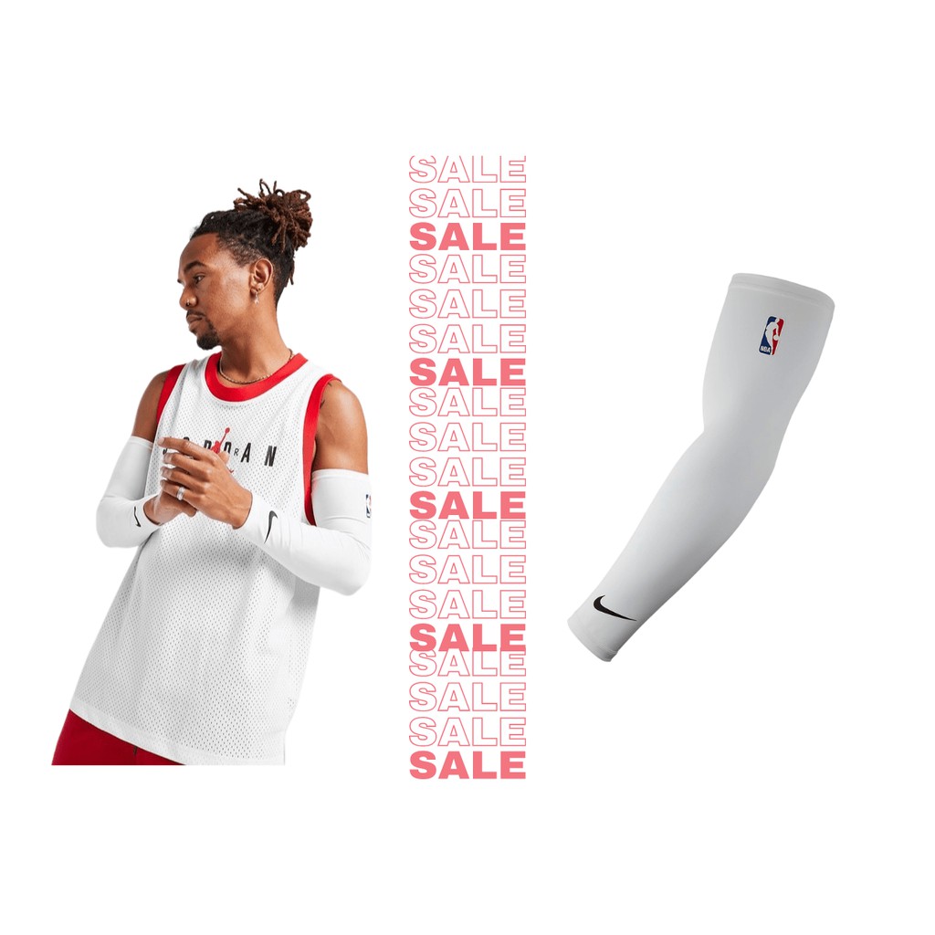  Nike NBA Shooter Sleeve - Pair (White/Black, Small) : Sports &  Outdoors