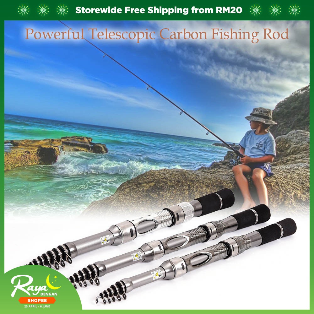 Telescopic Carbon Fiber Fishing Rod Retractable Fishing Pole