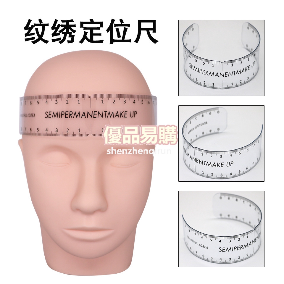 Korean Style Semi-Permanent Standard Eyebrow Ruler Tattoo Embroidery ...