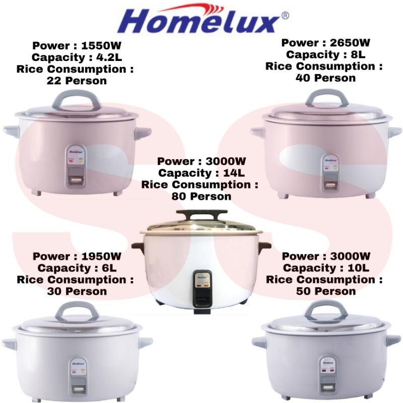 Homelux rice cooker sales