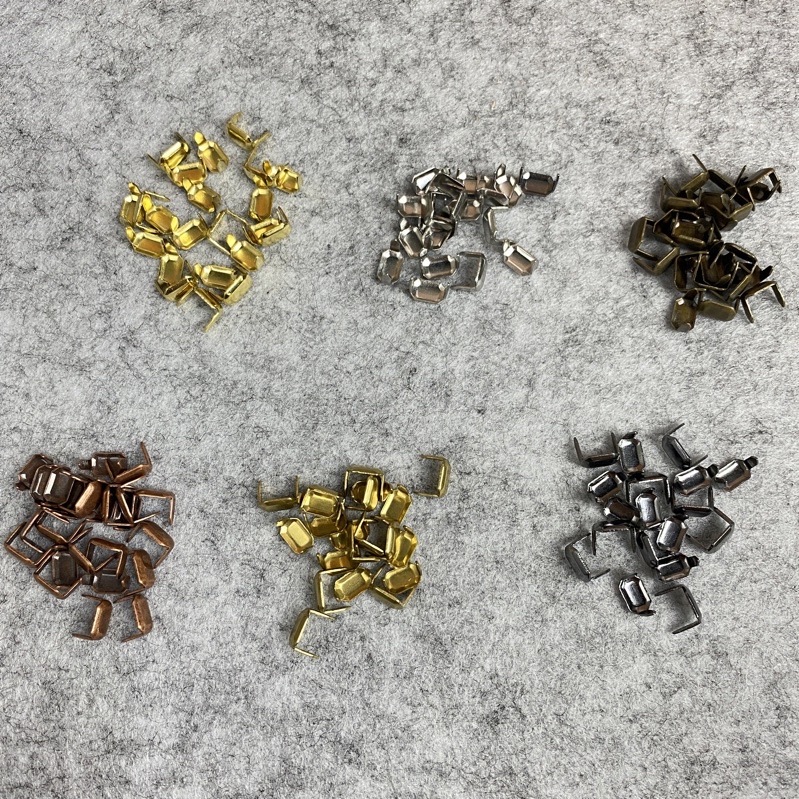 Leather Staples Two Prong Belt Clip Loops Keeper Connect Fastener