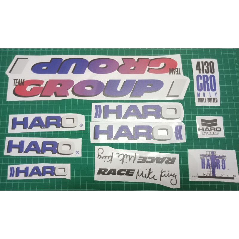 BMX Haro Group 1 Race Mike King Decal Transparent Sticker Shopee Malaysia