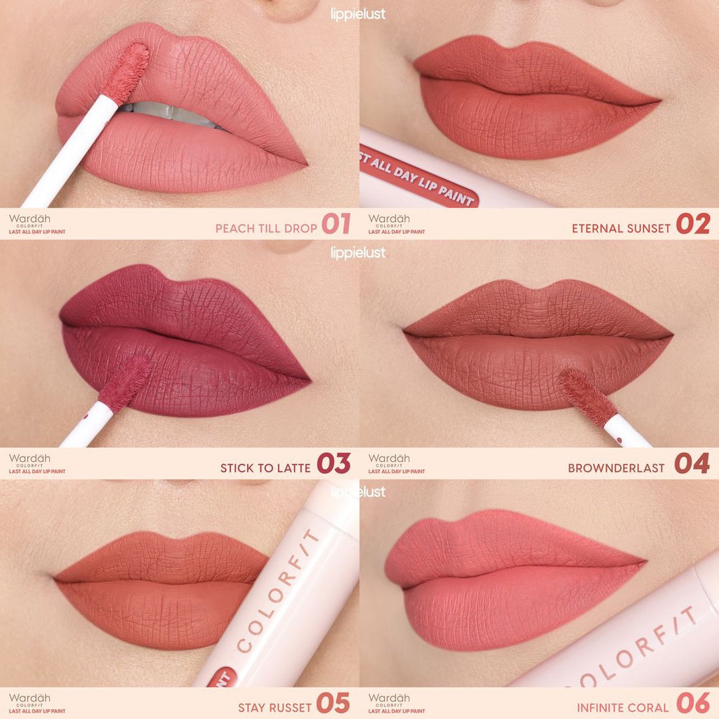 Wardah Colorfit Last All Dat Lip Paint color fit Shopee Malaysia