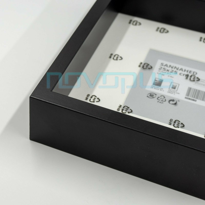 IKEA SANNAHED Hollow Deep Box Square Photo Frame / Bingkai Gambar Petak ...