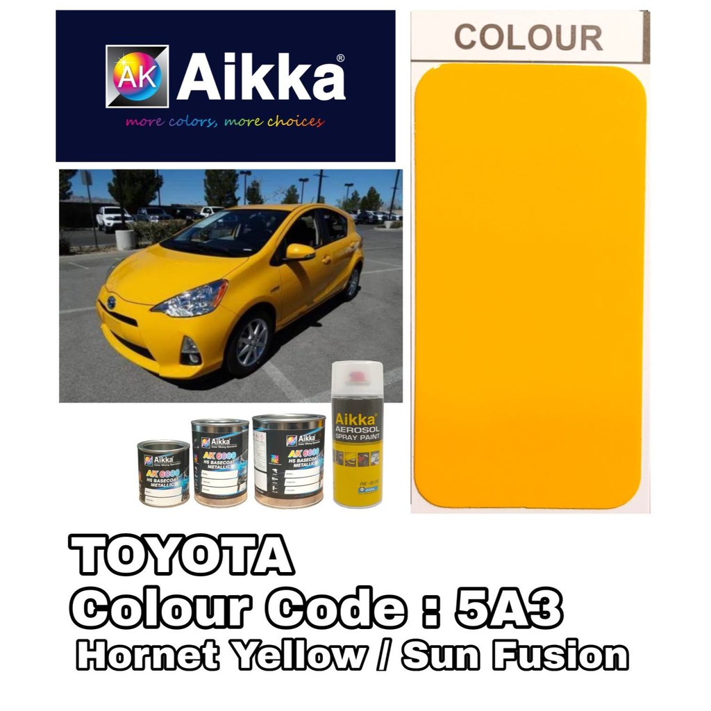 TOYOTA 5A3 YELLOW Aikka Oem Factory Colour Shopee Malaysia