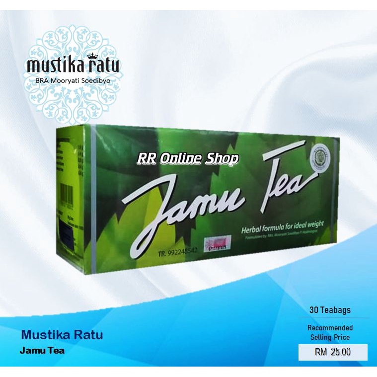 Mustika Ratu Jamu Tea (30 Tea Bag's) | Shopee Malaysia