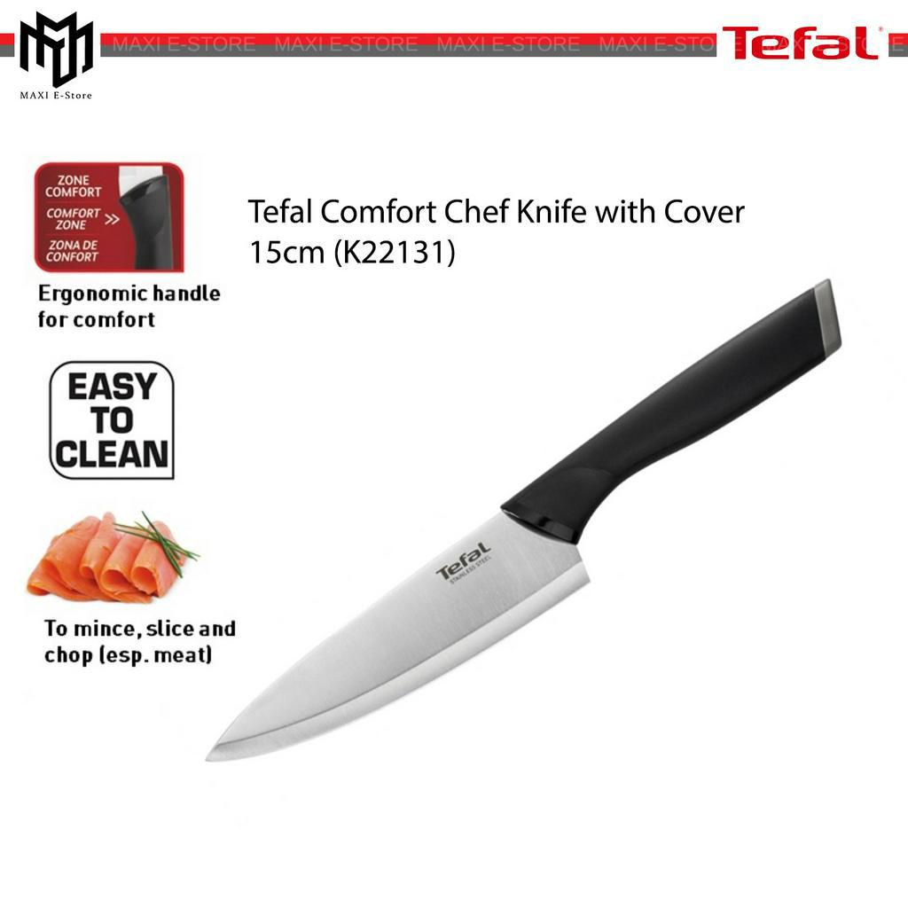 Tefal ComFort Chef Knife With Cover K22131 | Shopee Malaysia