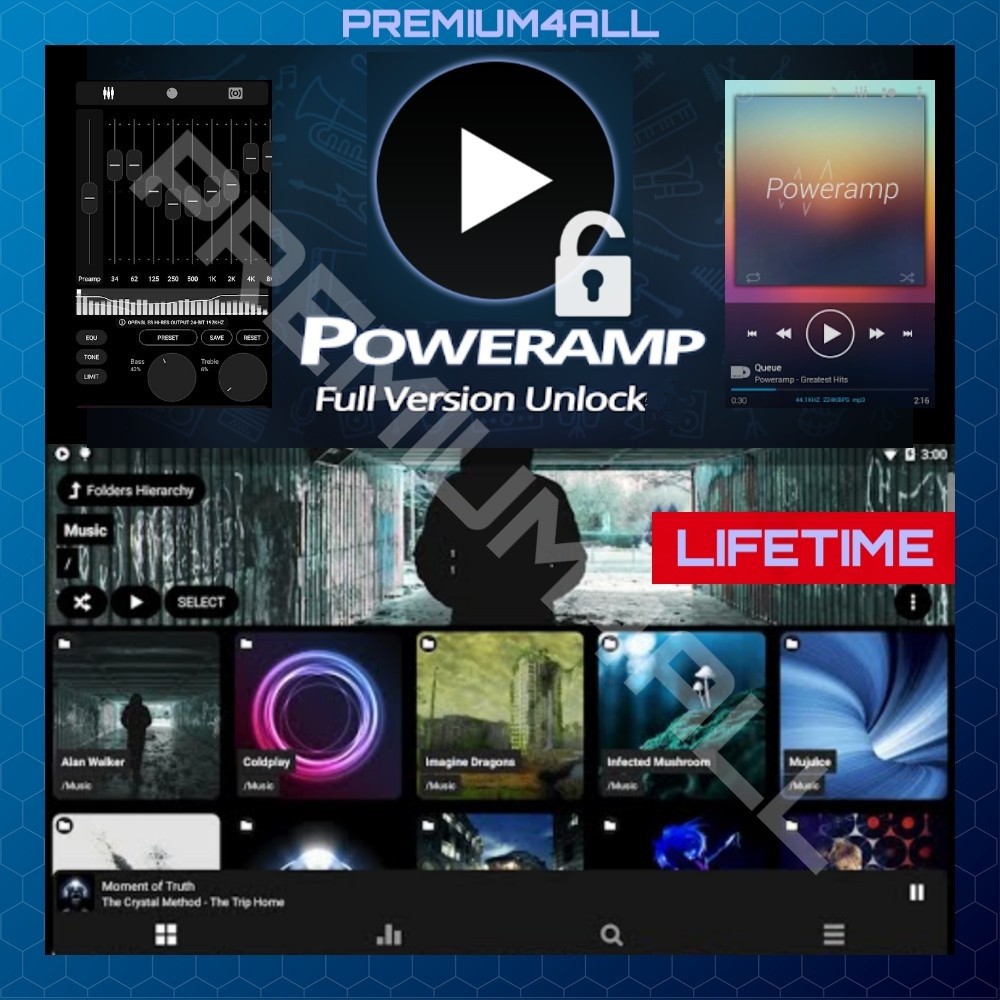 🔓Poweramp Full Version Unlock [LIFETIME] Play Store Sell RM14!🔥Limited Time Promo🔥premium paid