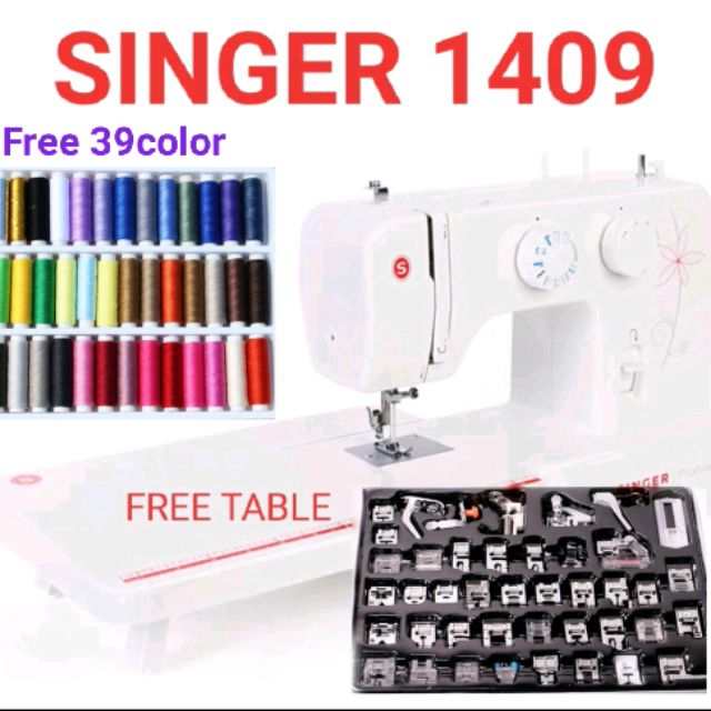 SINGER MACHINE Original+Extension Table 1409 | Shopee Malaysia