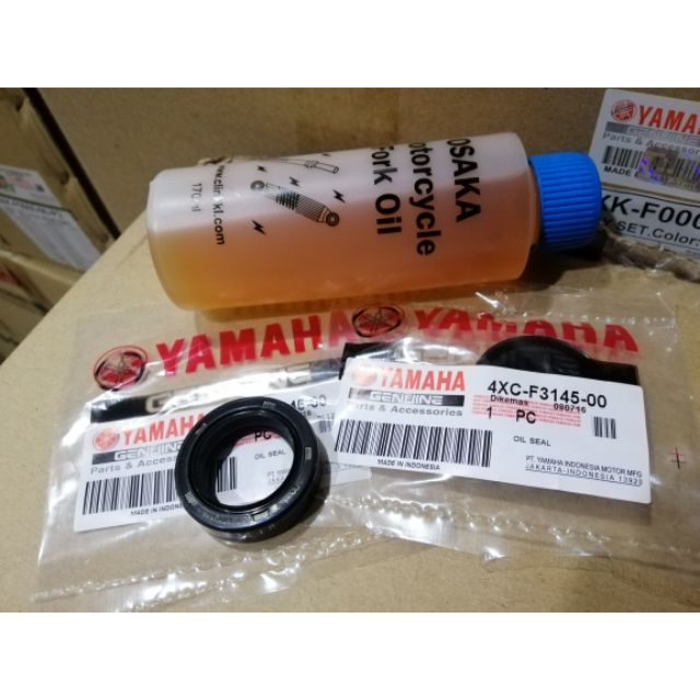Lc135 /Y100 /Y15ZR fork oil seal set with fork oil Shopee Malaysia