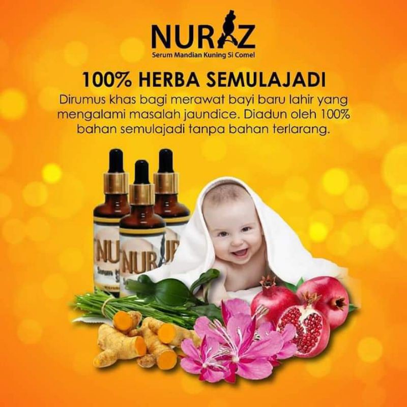 🔥NURAZ SERUM KUNING BABY / JAUNDICE + FREE GIFT🎁🎁🎁🎁 | Shopee Malaysia