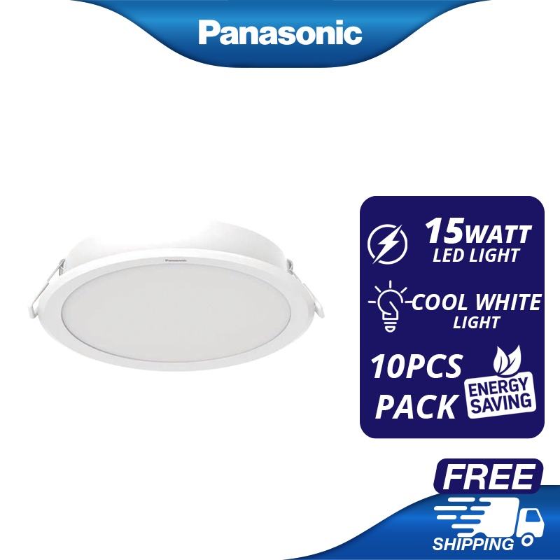 PANASONIC NNV70048WE1M LED DOWNLIGHT (15W) COOL WHITE ENERGY SAVING 10