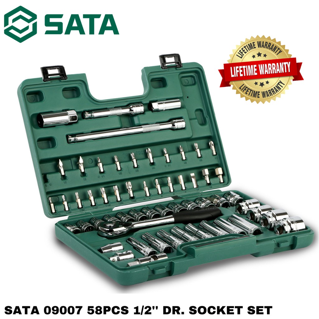 SATA 09007 60PCS 1/2'' DR. SOCKET SET / SOCKET SET / TOOL SET / TOOLS