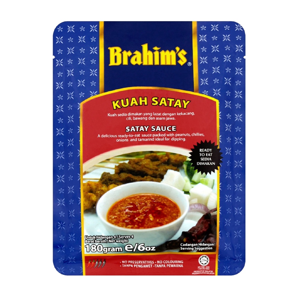 Brahim's Satay Sauce (180g) Shopee Malaysia