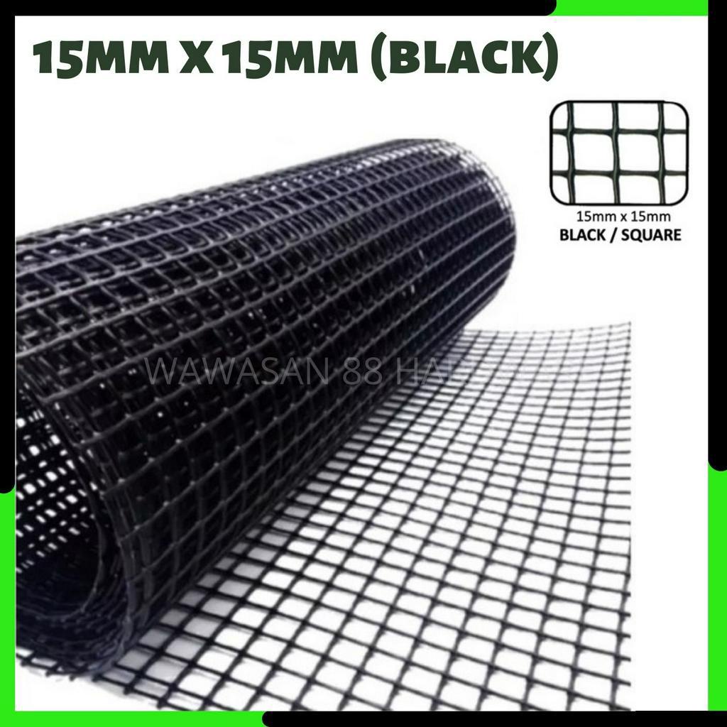 Tahan Lama | PVC Plastic Net Mesh Door Grill Window Jaring Hitam ...