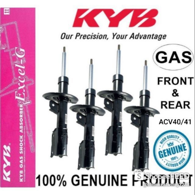 El Kyb Toyota Camry Acv40 Acv41 Absorber Front And Rear Gas Kyb Original Kayaba Suspension Kit 1968