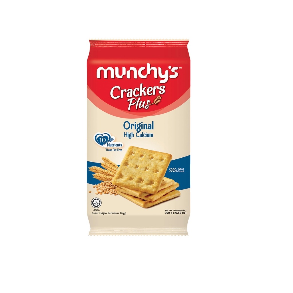 Munchys Cracker Plus 300g Original High Protein High Fibre