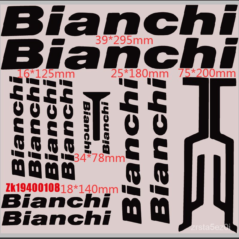Bianchi Frame Sticker for bike MTB Road Bicycle Cycling Decals Free ...