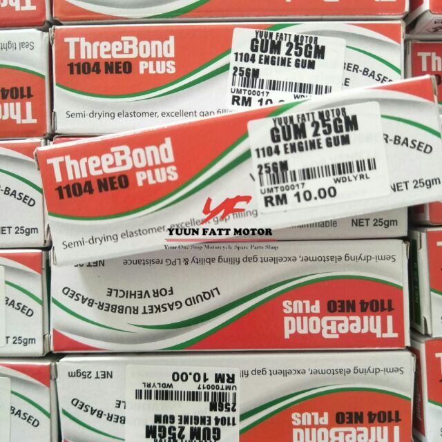 THREEBOND 1104 NEO GASKET GUM GAM LIQUID GASIKET 25GM GREY KELABU THREE ...