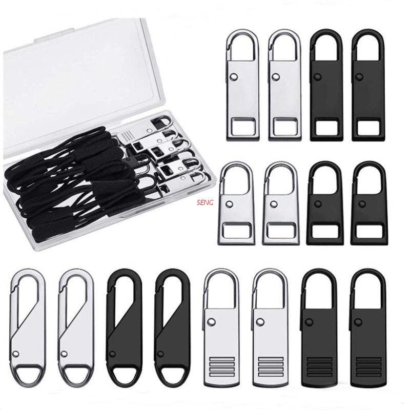 seng 33Pcs Zipper Pull Replacement Repair Kit Slider Pull Tab Universal