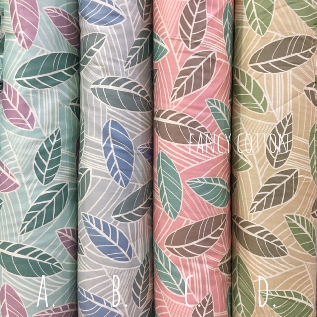 KATUN Japanese Cotton Fabric fancy leaf tokai senko Shopee Malaysia