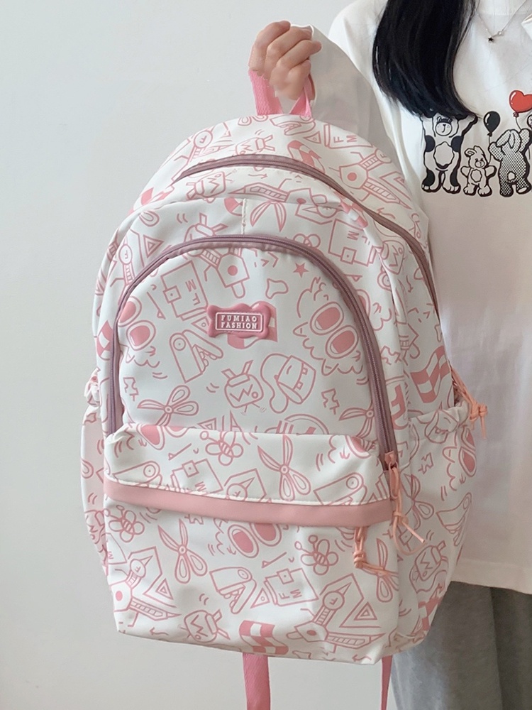 Backpack Women Waterproof School Bag Large Capacity Zip Travel Bagpack