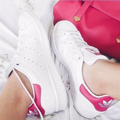 Adidas Stan Smith White Pink Buzz B32703 Shopee Malaysia