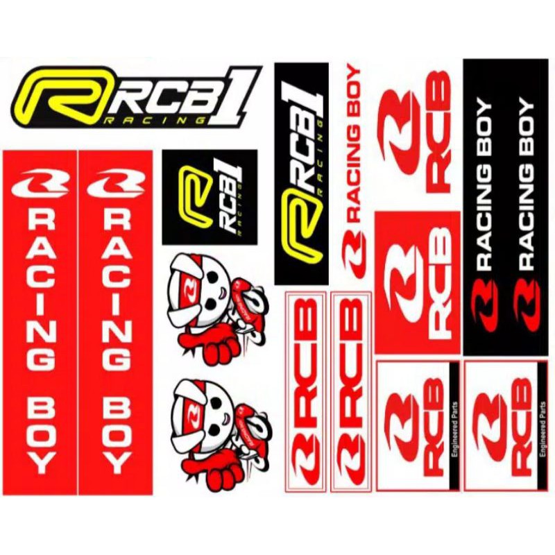 Racing BOY STICKER 1 SET RCB STICKER | Shopee Malaysia