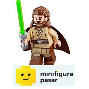 sw593 Lego Star Wars 75058 Qui Gon Jinn Minifugure w Lightsaber New Shopee Malaysia