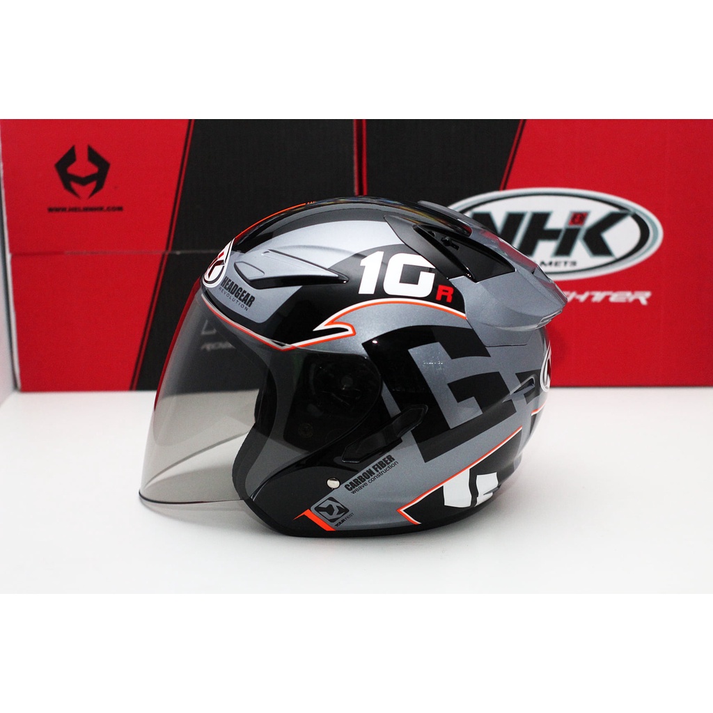 HELMET NHK R1 G10 WHITE BLACK | Shopee Malaysia