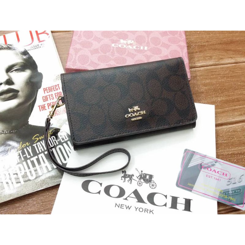 (READY STOCK)post everyday PURSE COACH FLOWER WITH BOX QC DONE Shopee