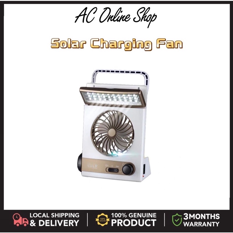 Solar Charging Fan 100% Good Quality | Shopee Malaysia