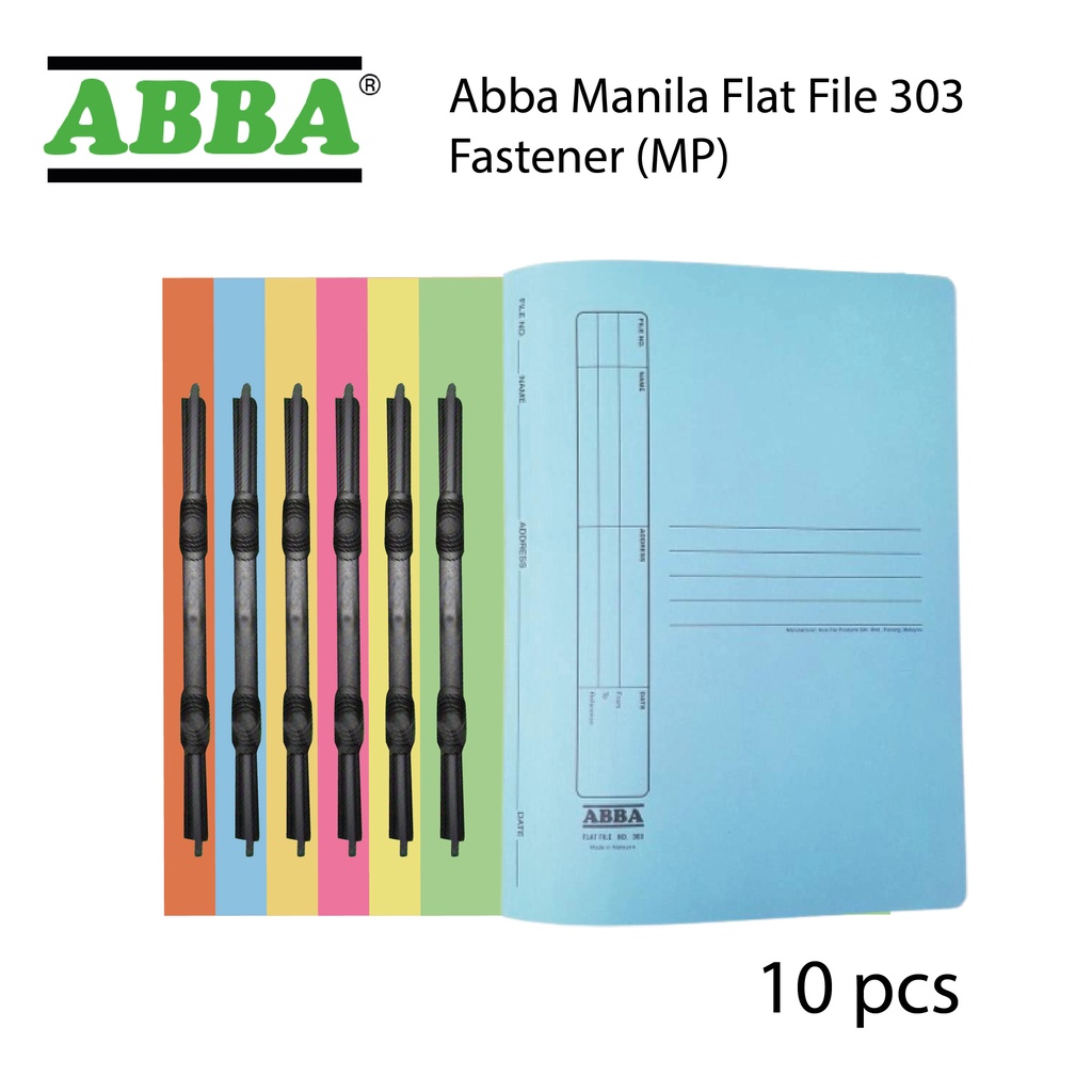Abba Manila Flat File 303 Fastener (MP) Bundle (10pcs) | Shopee Malaysia