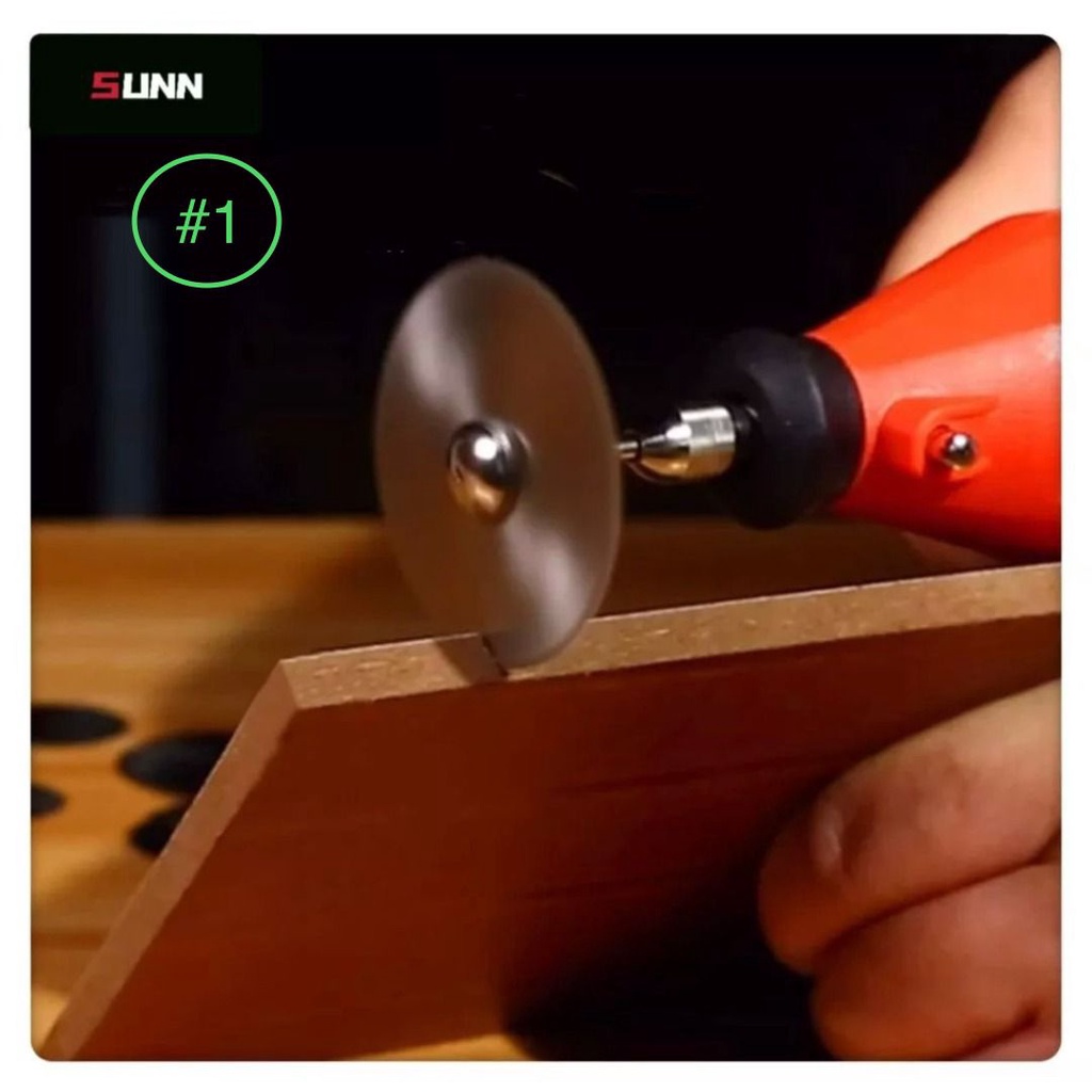 SUNN #1 3mm Mini Grinder Saw Blade Straight Drill Brush Cutting Disc ...