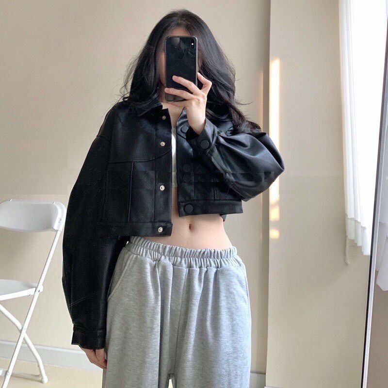 Crop top hot sale jacket shopee