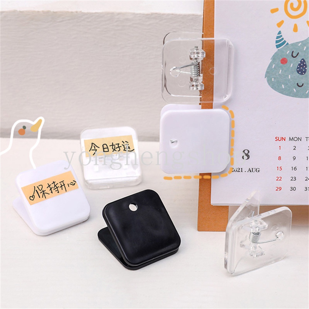 Cute Mini Transparent Photo Bill Clip Memo Holder Data Test Paper ...