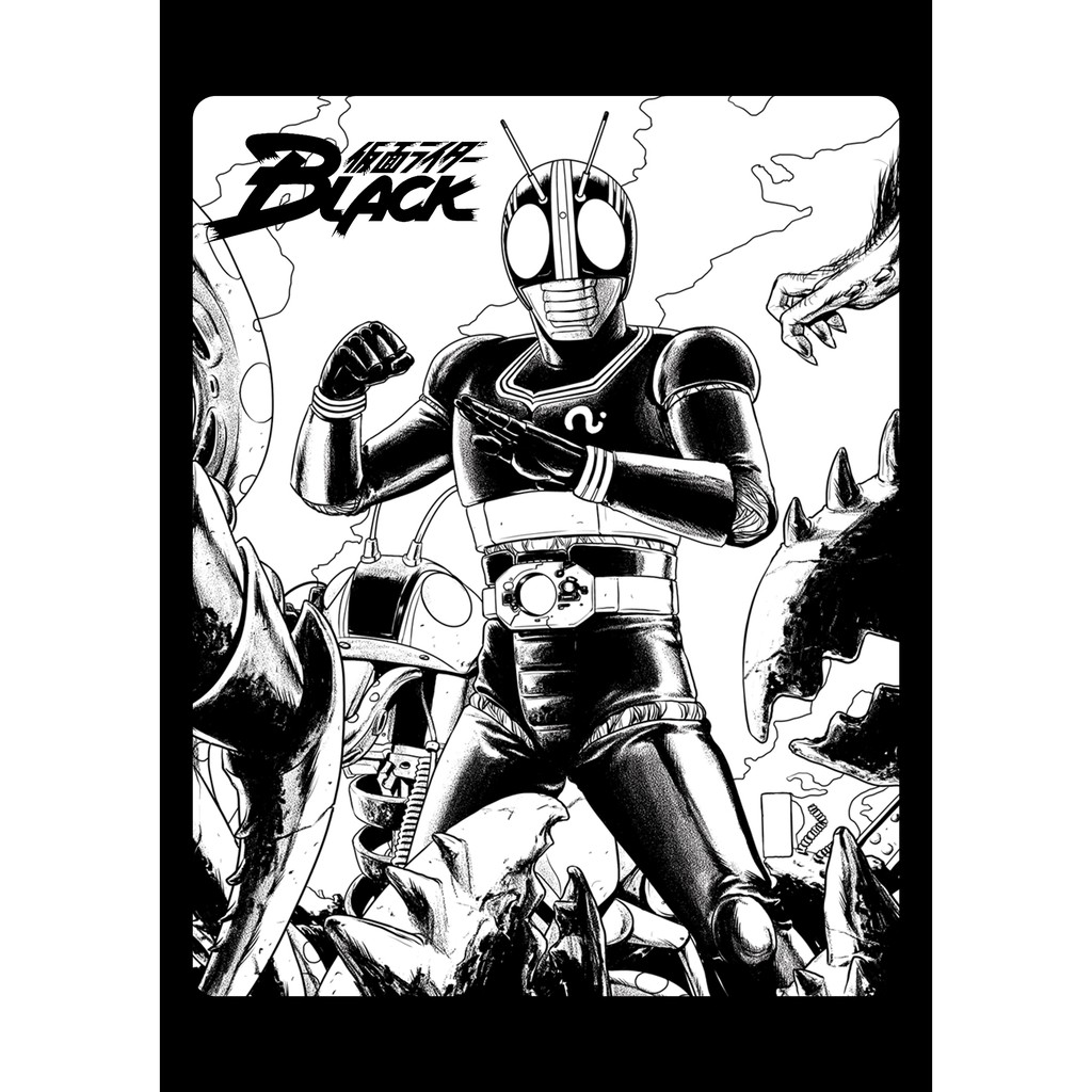 Kamen Masked Rider Black Kesatria Baja Hitam Japanese Cartoon Animated ...